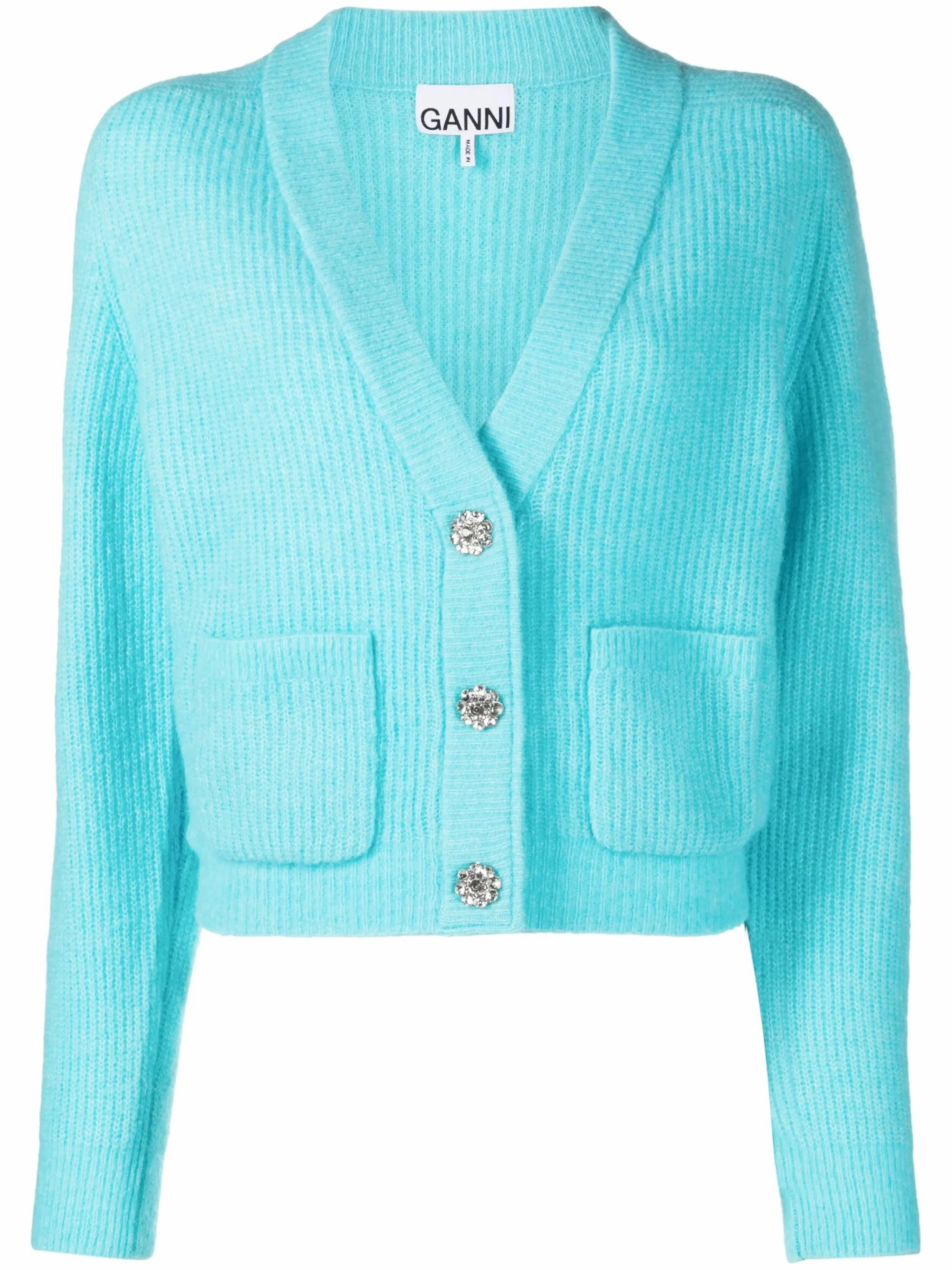 Fabulous Knitwear embellished-button cardigan