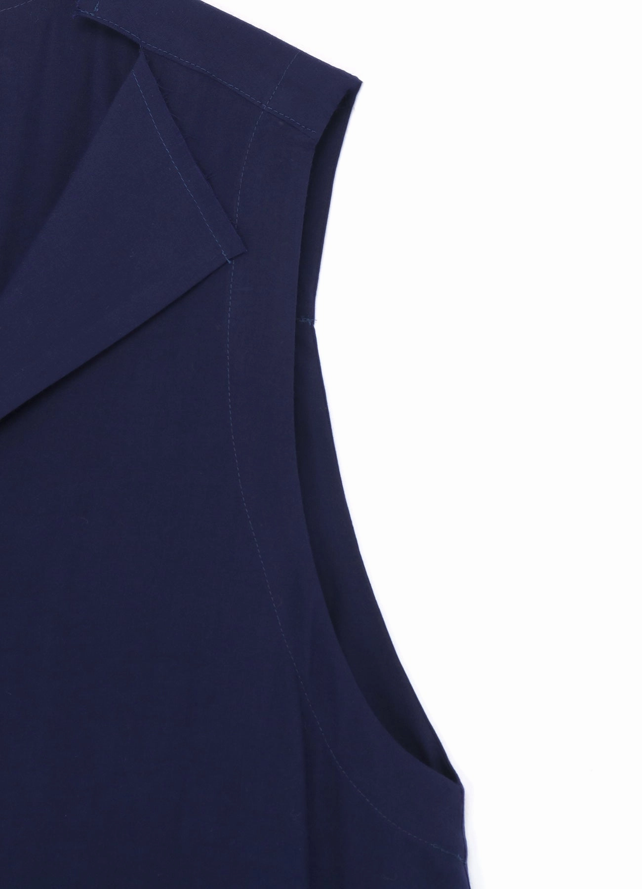 Warmest Winter Jackets SLEEVELESS DRESS WITH NOTCHED LAPEL COLLAR