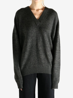 FRENCKENBERGER - Women Bf V-Neck Sweater Velvet Knitwear