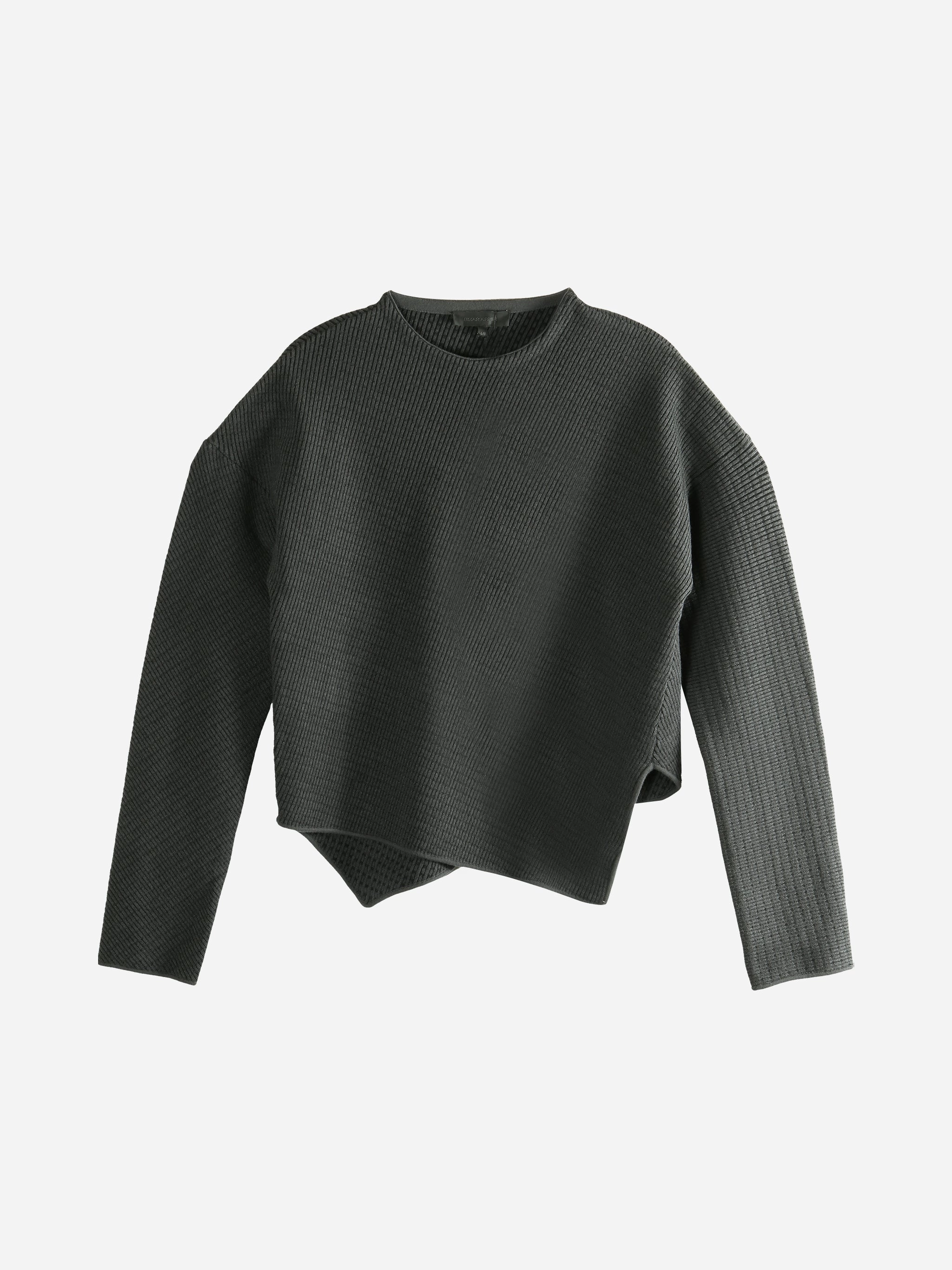 OMAR AFRIDI - Men Slanted Crew-Neck Jumper Helmut Lang Knitwear