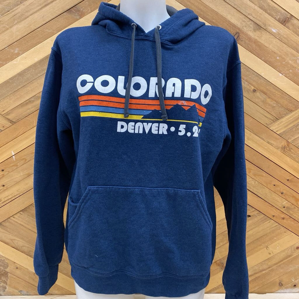 Big & Tall Sweatshirts Fruit of the Loom - Women's Colorado Hoodie - MSRP $: Blue/White/Orange/Yellow-women-MD