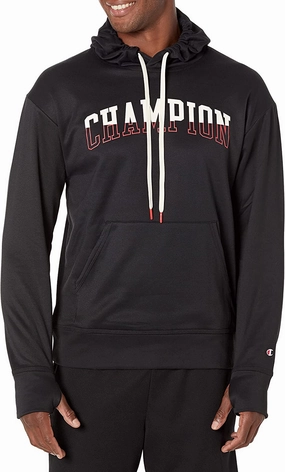 Champion Men's Block Logo Game Day Hoodie Photography Sweatshirts