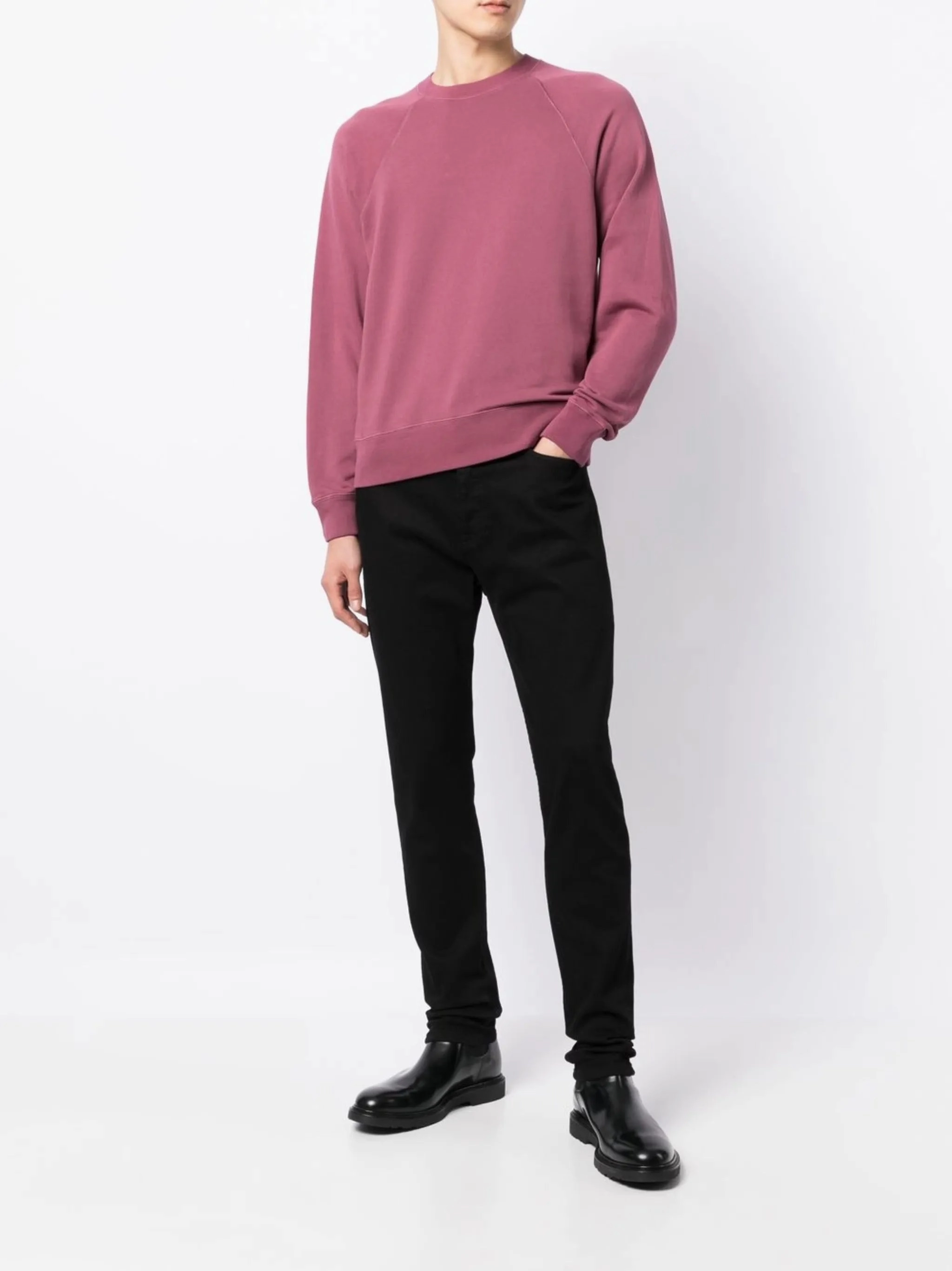 Orbitex Knitwear Ltd crew-neck cotton jumper