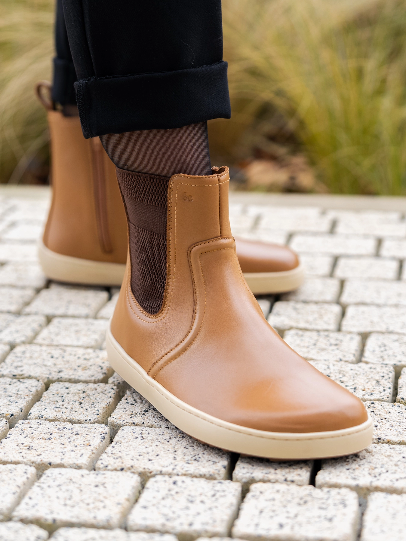 Barefoot Boots Be Lenka Allure - Light Cognac Callum Chelsea Boots