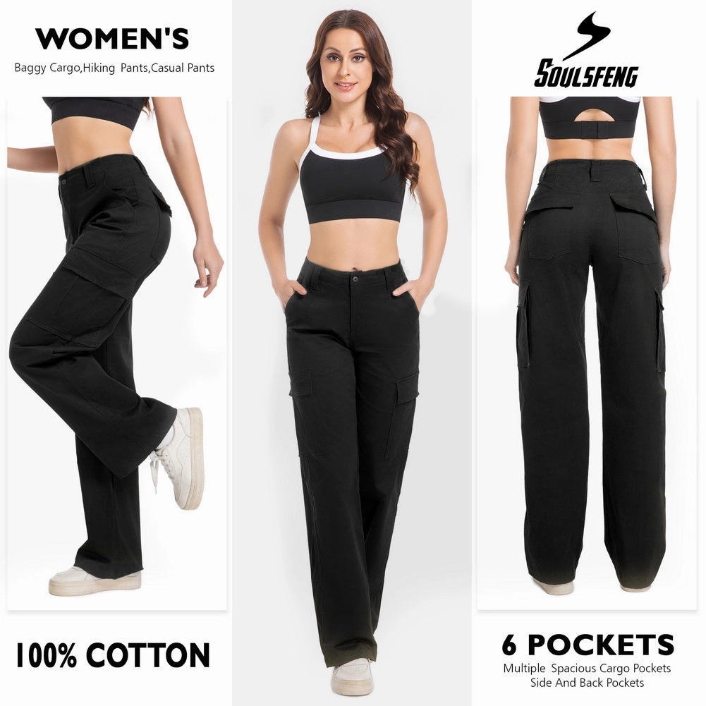 100 Percent Cotton Cargo Pants Soulsfeng Women TrailBlaze II Cargo Pants