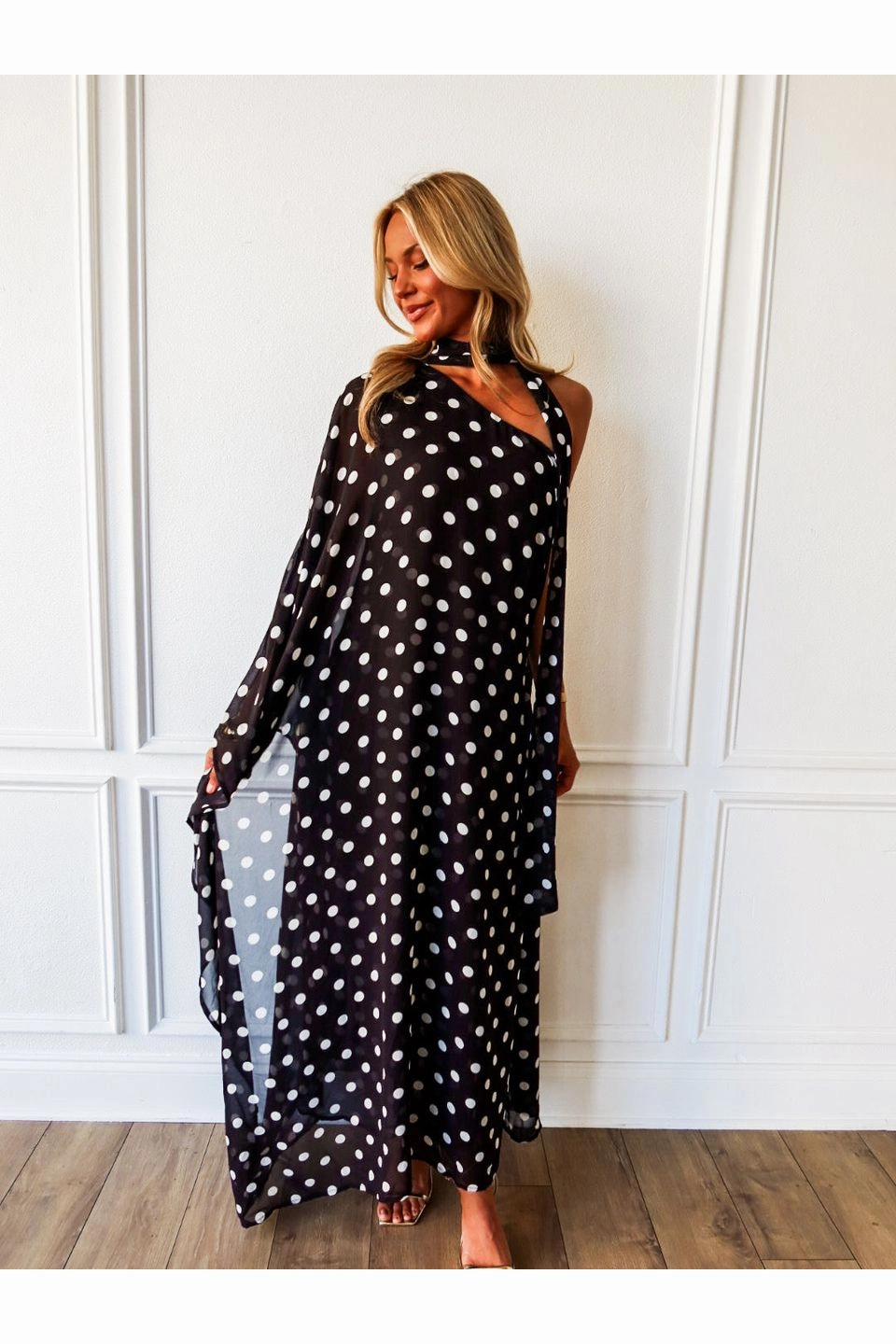 Spot Me Later Maxi Dress Carmen Pleated Maxi Dress
