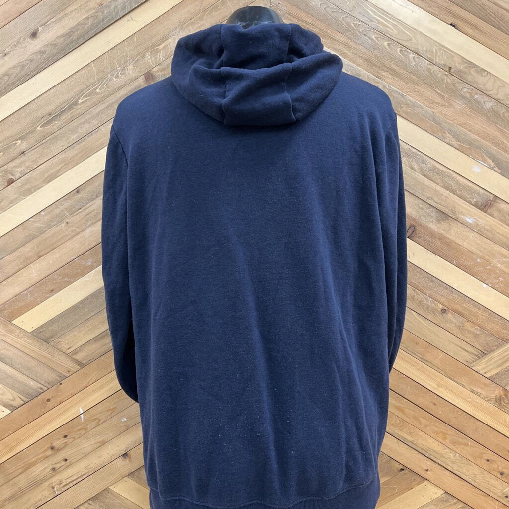 Custom Sweatshirts Vancouver tentree - Men's Collegiate Wolf Hoodie - MSRP $88: Dark Blue-men-LG