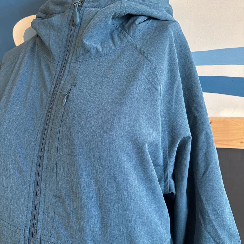 Kirkland- Women's Fleece Lined Shell Jacket- MSRP $ : Teal -women-LG Jackets With Embroidery