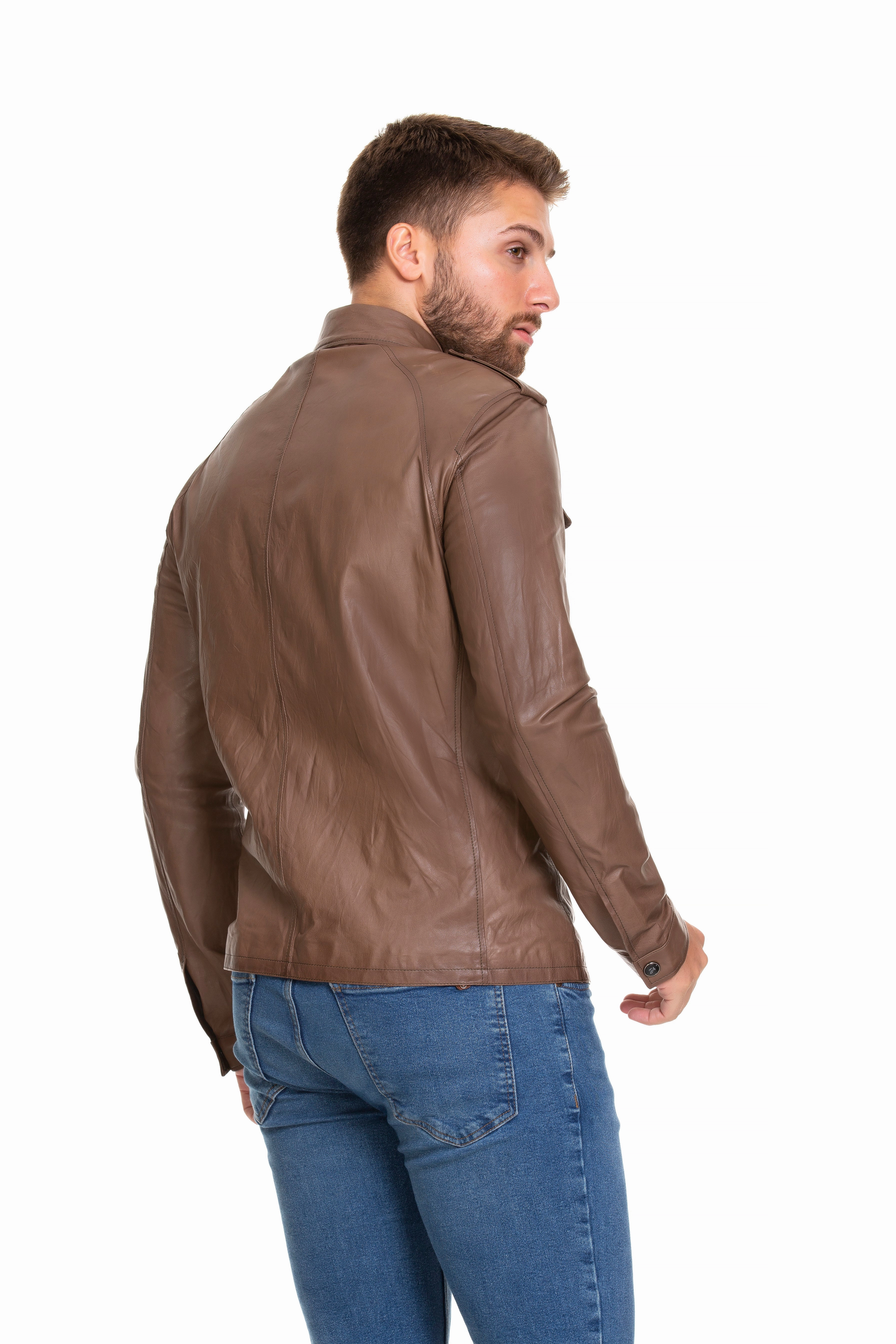 Country Wear Jackets The Sabariego Tan Leather Men Jacket