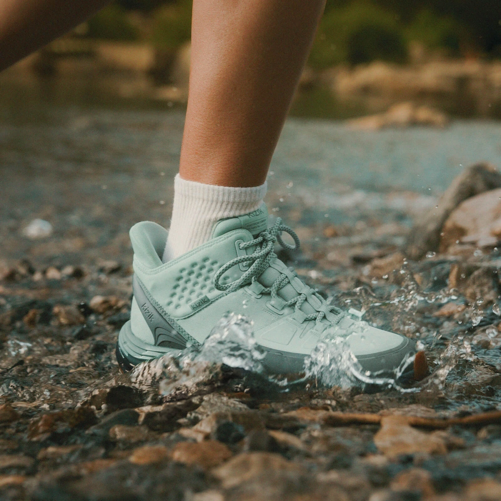 Women's London AT Mid Waterproof - Surf Spray/Naval Academy Best Comfortable Waterproof Walking Shoes