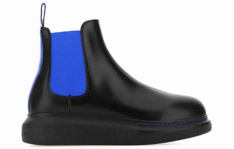 Chelsea Boot Style (WMNS) Alexander McQueen Hybrid Chelsea Boots 'Black Royal' 586398WHX5W1338 #