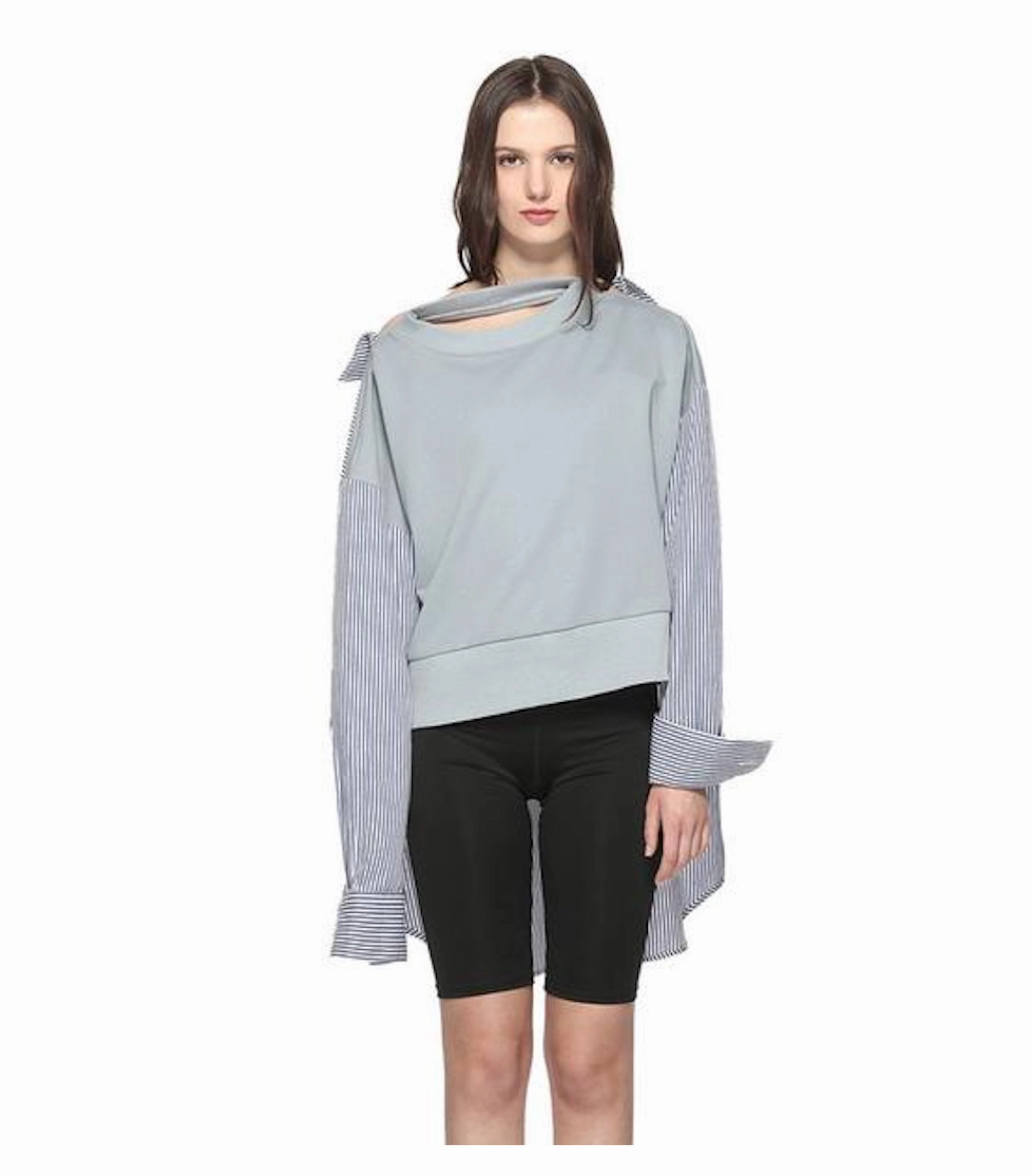 Striped Long Shirt Matching Family Sweatshirts