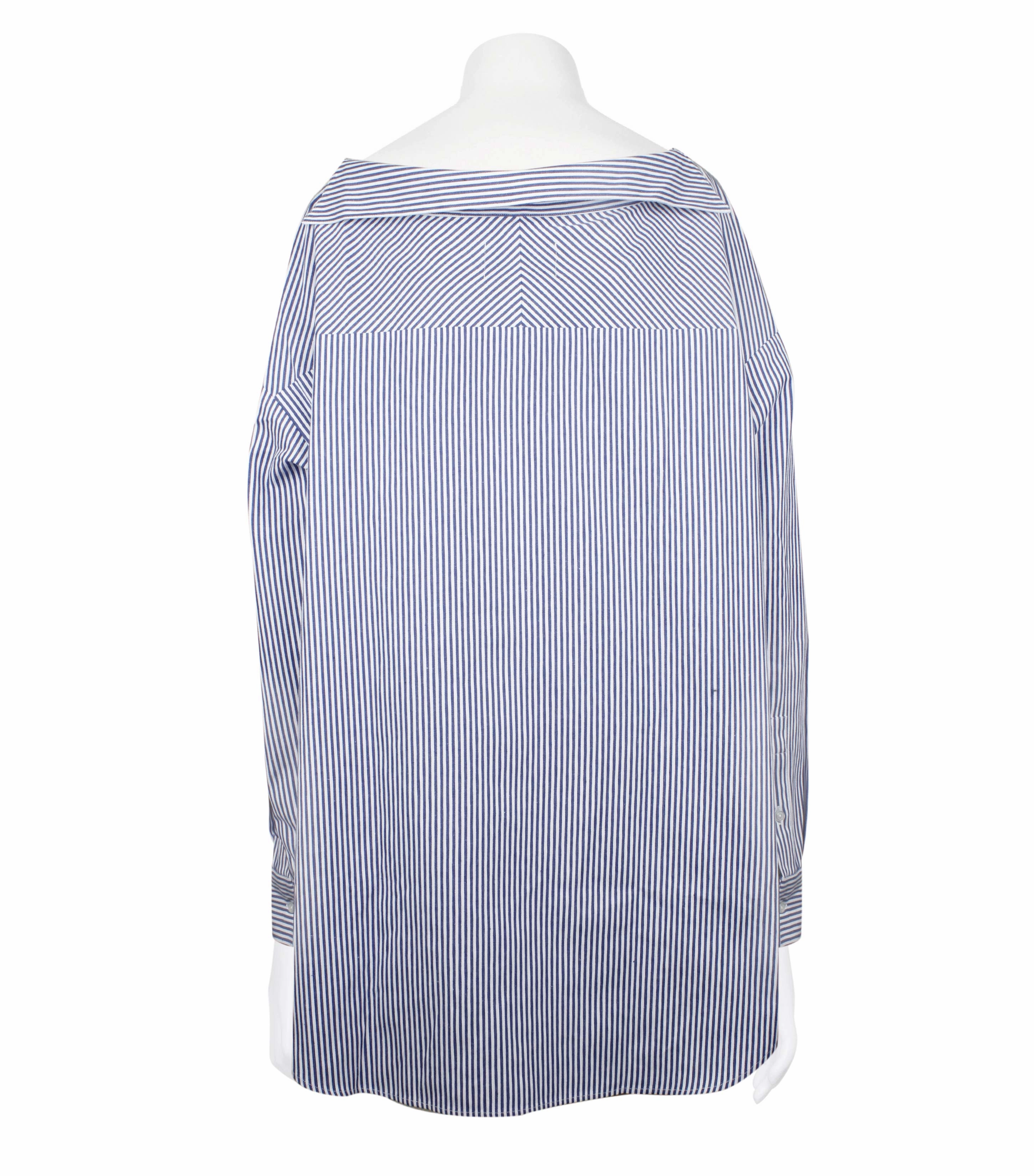 Striped Long Shirt Number Sweatshirts