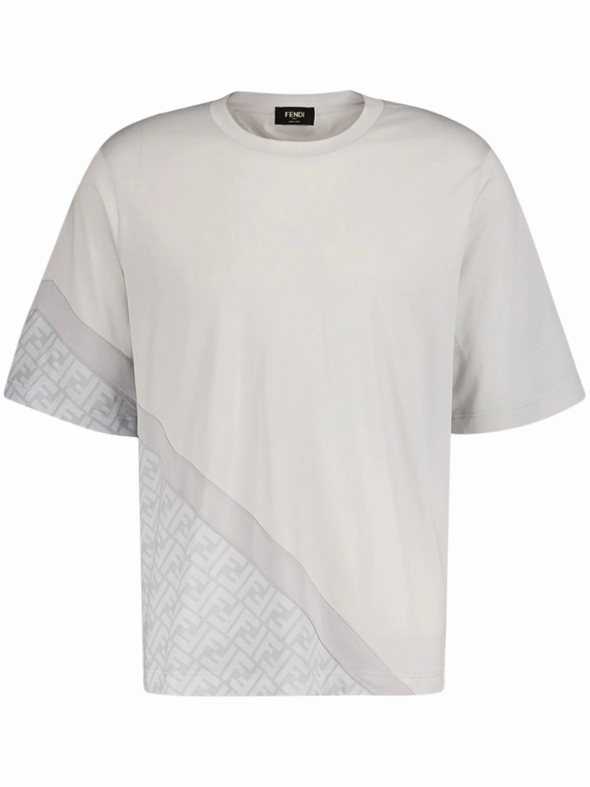 Diagonal FF printed cotton T-shirt Graphic Shirts