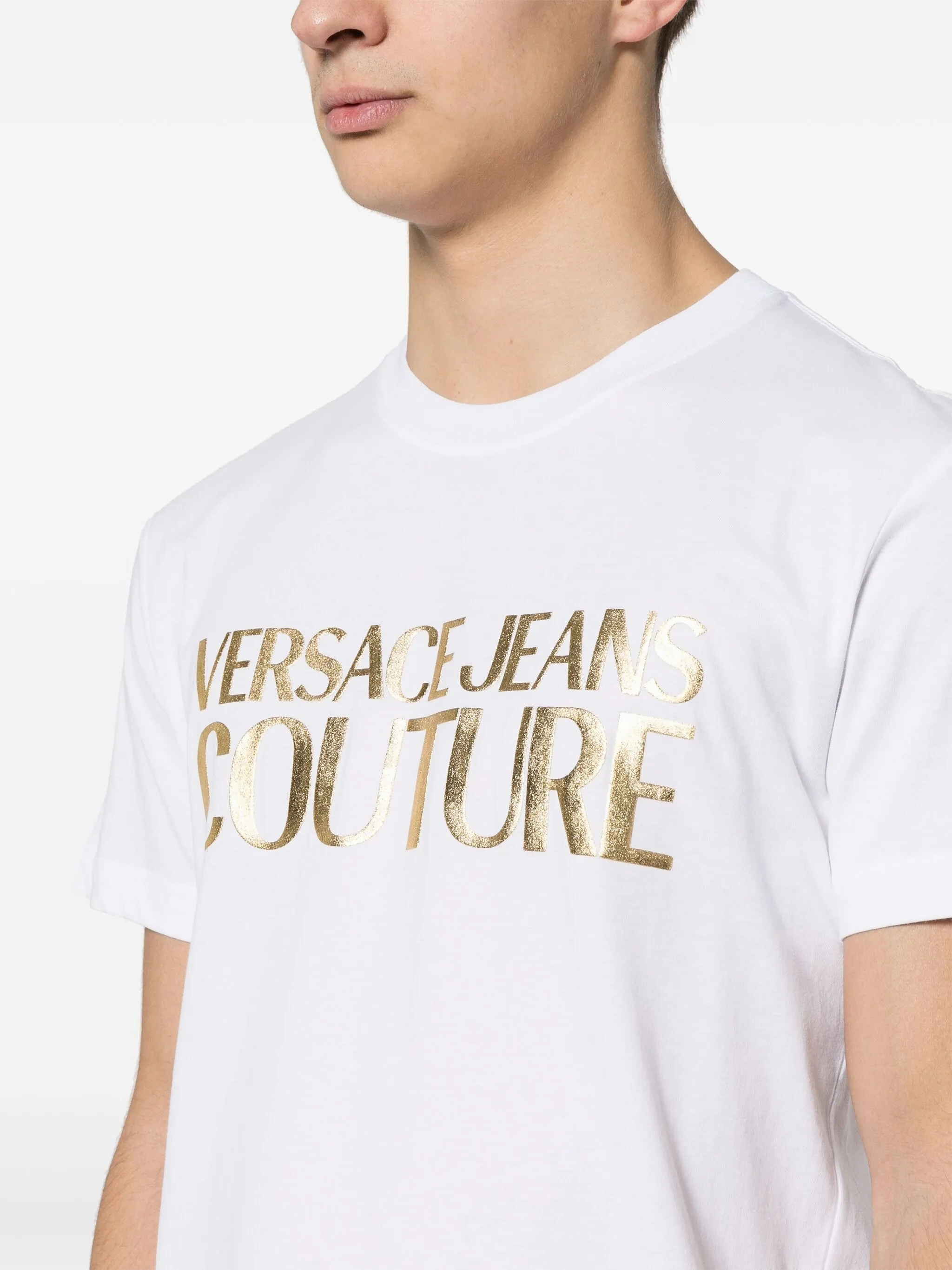 Cheap Band T Shirts barocco-print cotton T-shirt