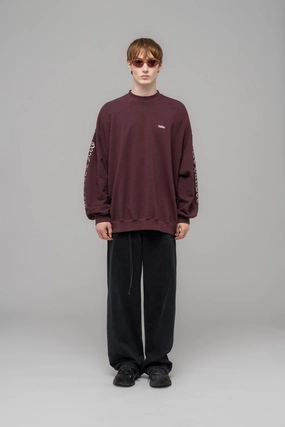 "HARDCORE SINCE 2001" OVERSIZED CREWNECK Soft Oversized Sweatshirts