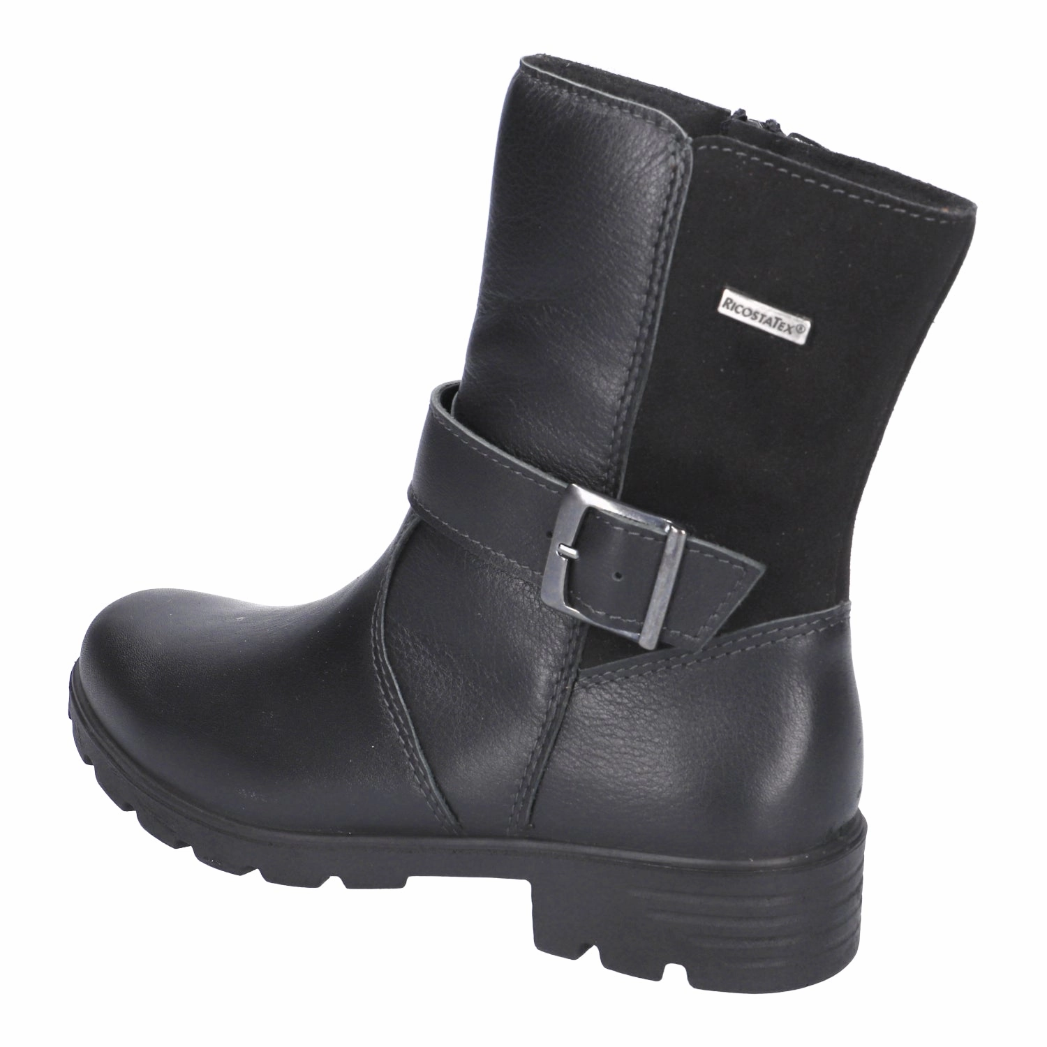 Ricosta Kids Boots | Ranka | Black Leather/Suede Boots And Brews