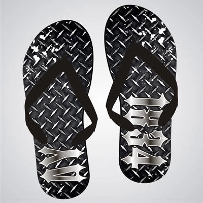 Delta Upsilon Diamond Plate Flip-Flops - SBL100 - SUB Womens Flip Flops