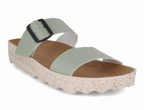 Swords And Sandals 2 ASPORTUGUESAS Women Sandals 'City Line Coly', green