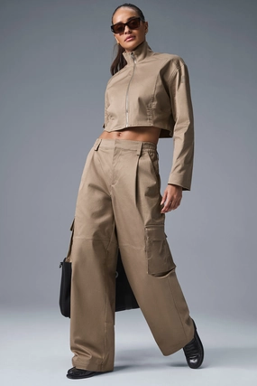 Weatherproof Everyday Flex Cargo Pants Alo Yoga Women'S High-Waist Night Out Cargo Trouser