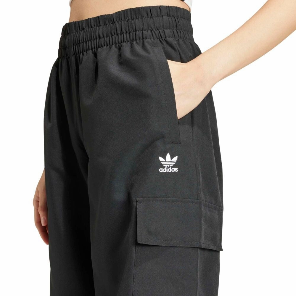 Nike Ispa Cargo Pants Adidas 3 Stripes Baggy Cargo Women's Track Pants Black jf1292-black