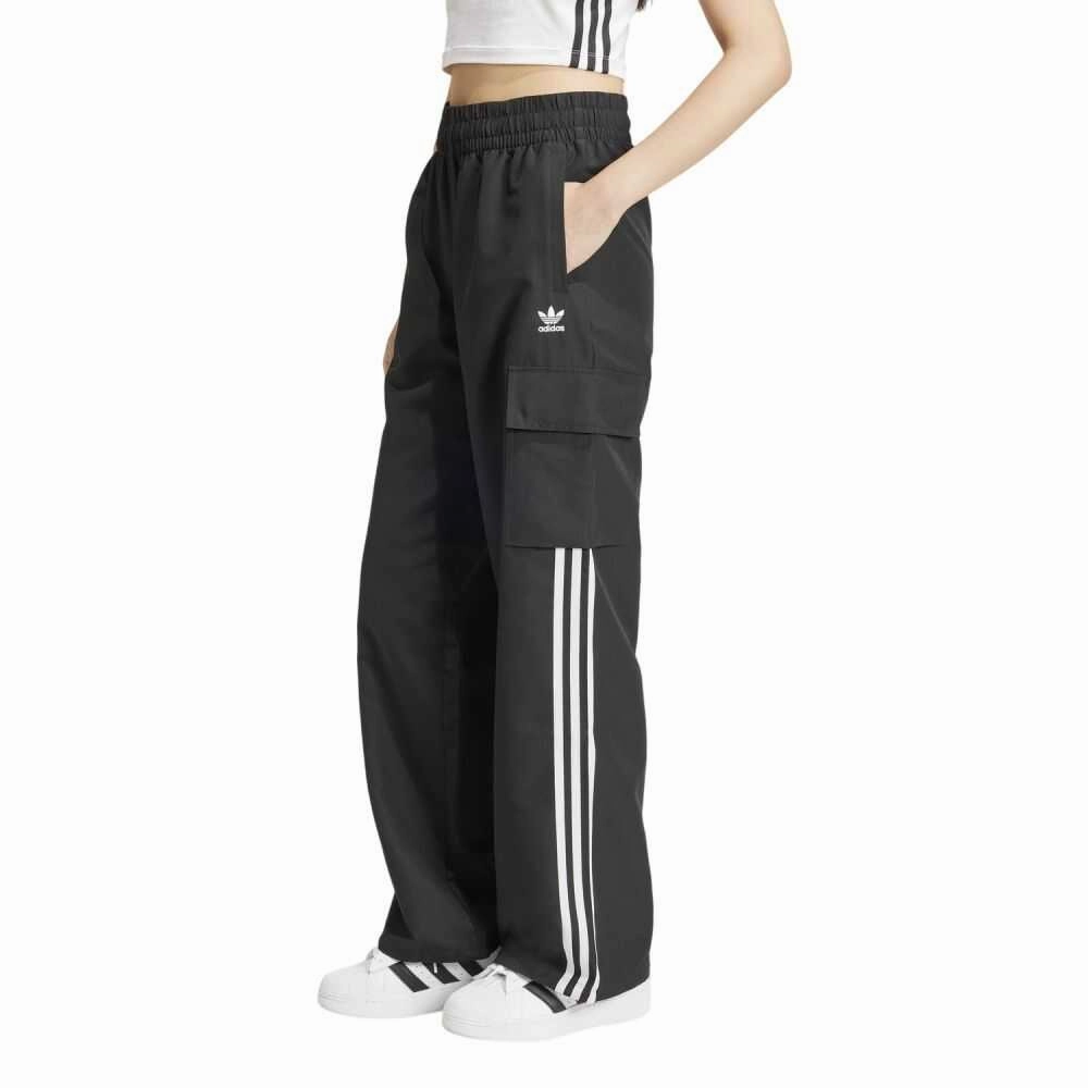 Tan Cargo Pants Adidas 3 Stripes Baggy Cargo Women's Track Pants Black jf1292-black