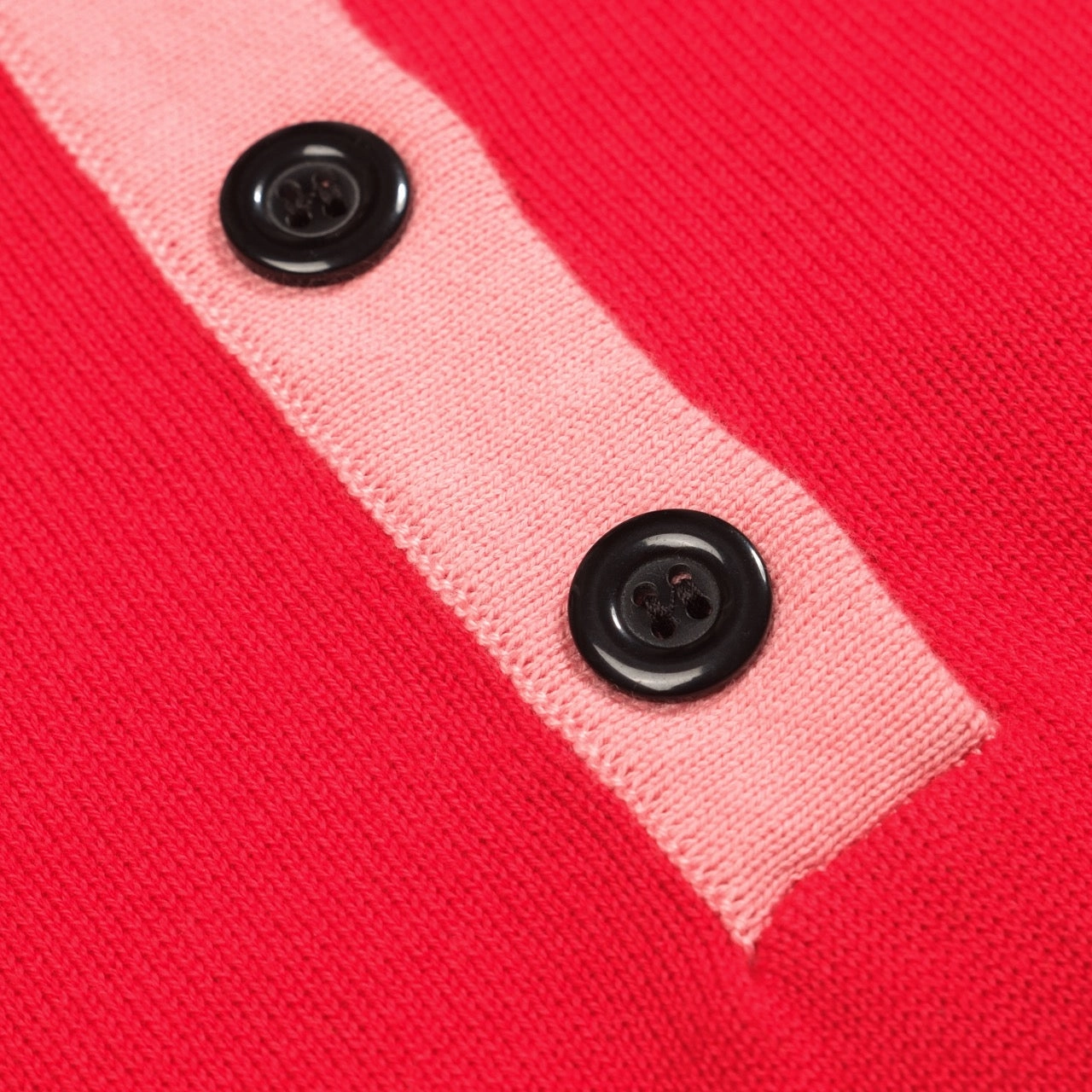 Different Types Of Knitwear Women's red vintage striped polo knitwear