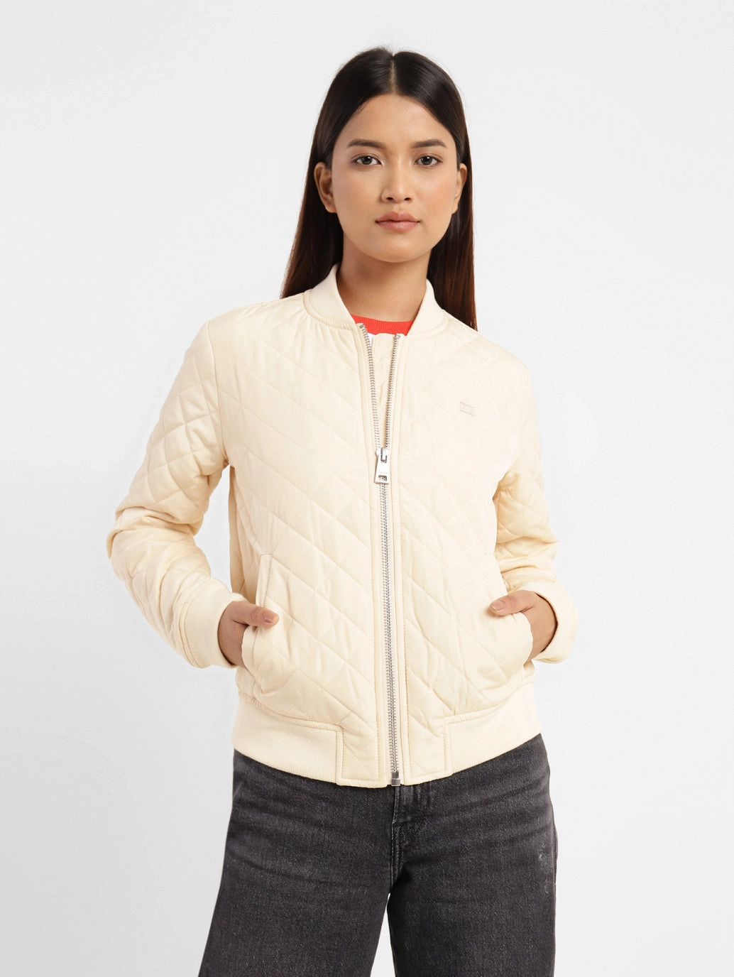 Women's Quilted Collar Neck Jackets Blazers Jackets