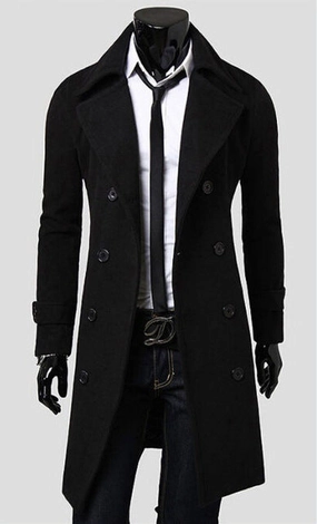 Mens Trench Coat 2018 New Fashion Designer Men Long Coat Autumn Winter Double-breasted Windproof Slim Trench Coat Men Plus Size Coats Similar To Moncler