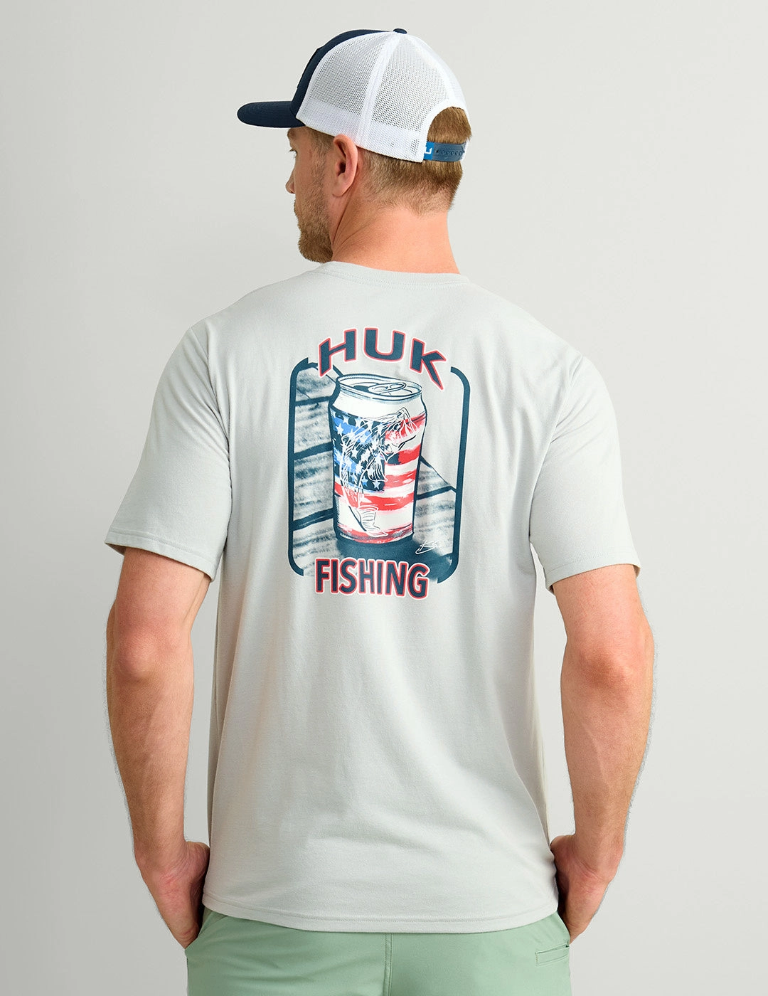 Ou T Shirts 'Huk' Men's KC Americana Series T-Shirt - Harbor Mist