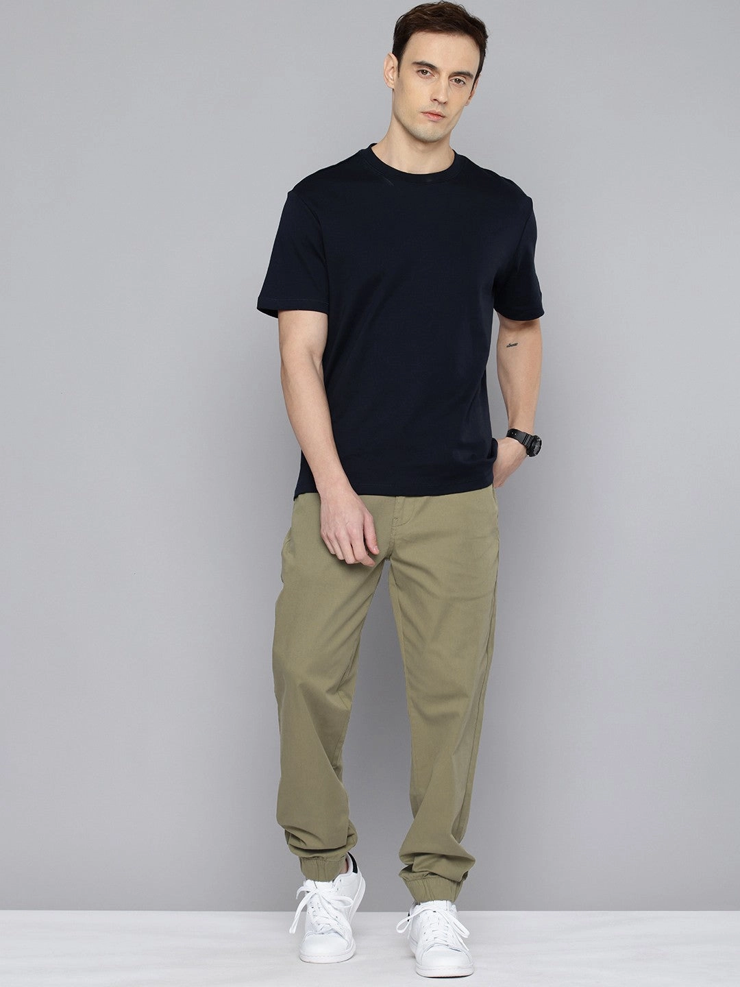 Andi Cargo Pants Men's Relaxed Fit Olive Green Jogger Cargos