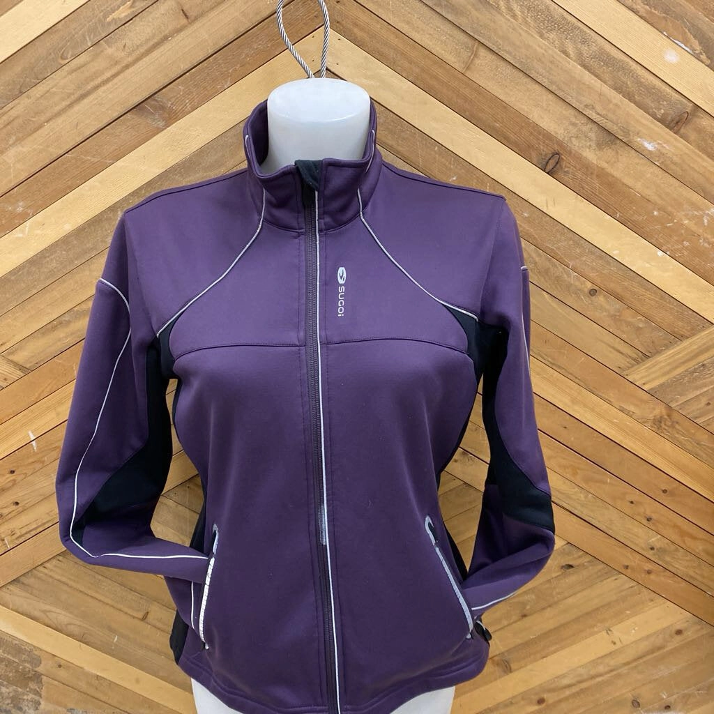 Rockets Letterman Jackets Sugoi - Women's Soft Shell Jacket - MSRP $210: Purple/Black-women-MD