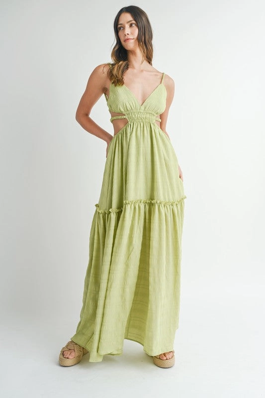 Summer Solstice Tiered Maxi Dress Style Maxi Dress For Fall