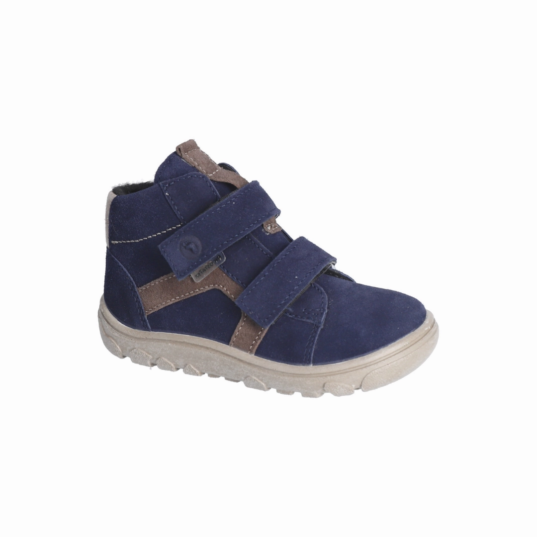 Ricosta Kids Boots | Ruco Barefoot |  Nautic/Quinoa Suede Boots Ankle