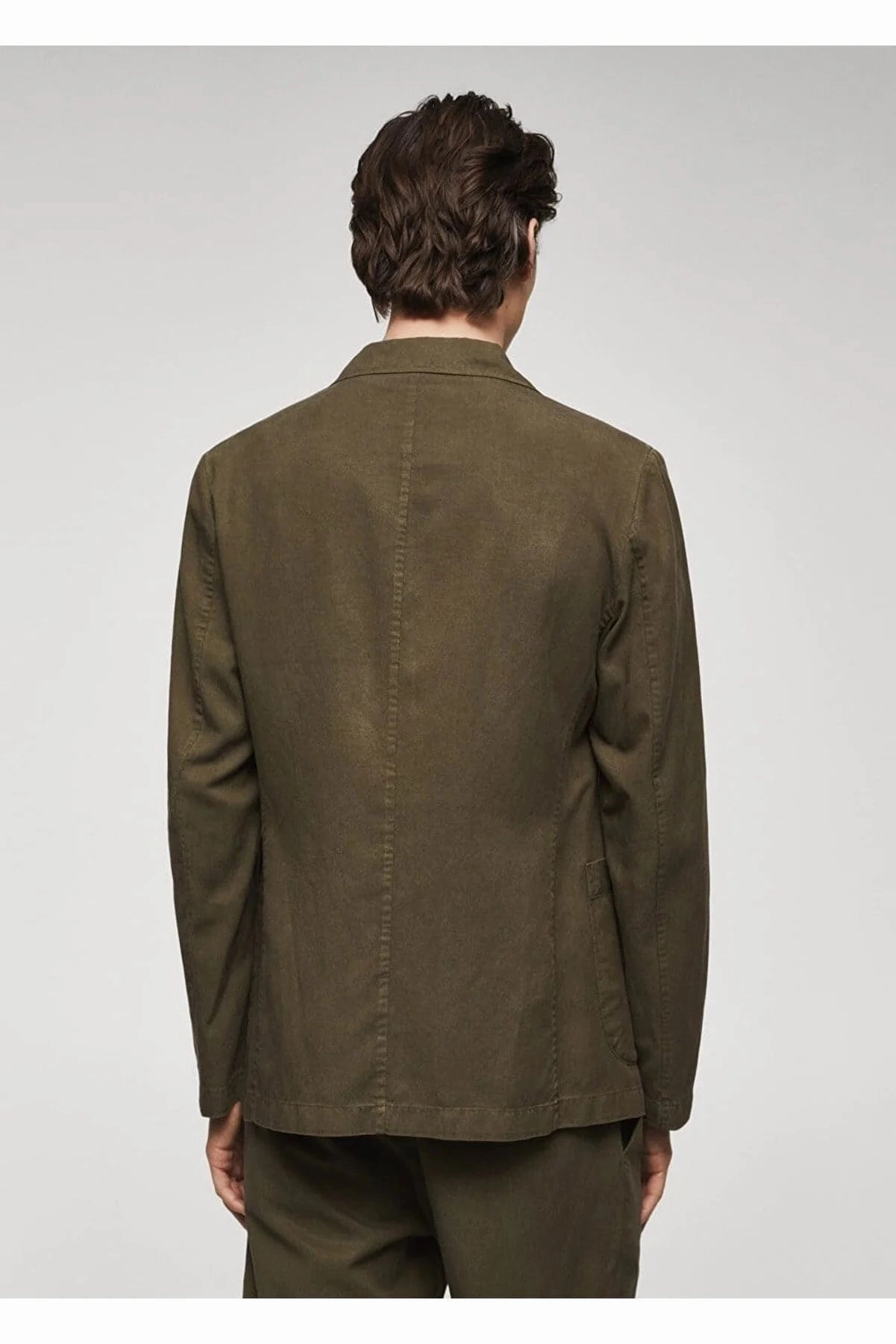 2x Jackets Mango Men's Slim Fit Linen Cotton Blend Blazer Jacket