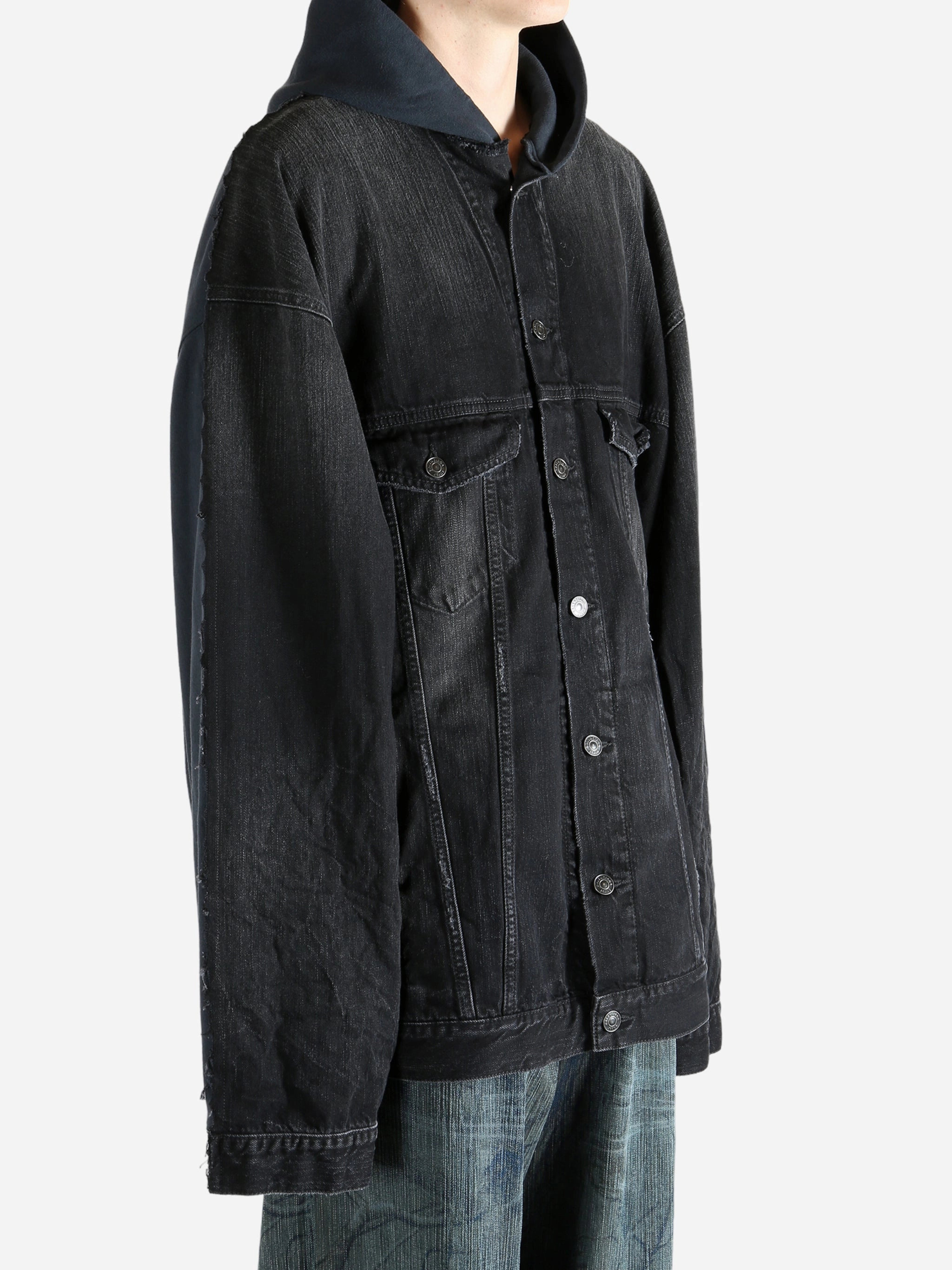 Western Cowboy Coats BALENCIAGA - Men Hybrid Hooded Jacket