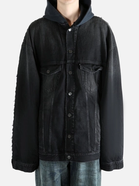 Coats At Dillards BALENCIAGA - Men Hybrid Hooded Jacket