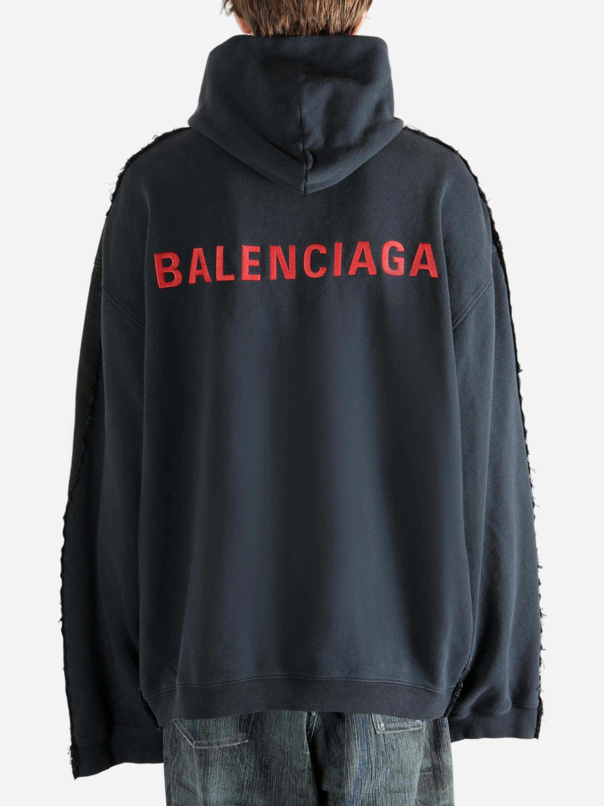 Fabulous Fur Coats BALENCIAGA - Men Hybrid Hooded Jacket