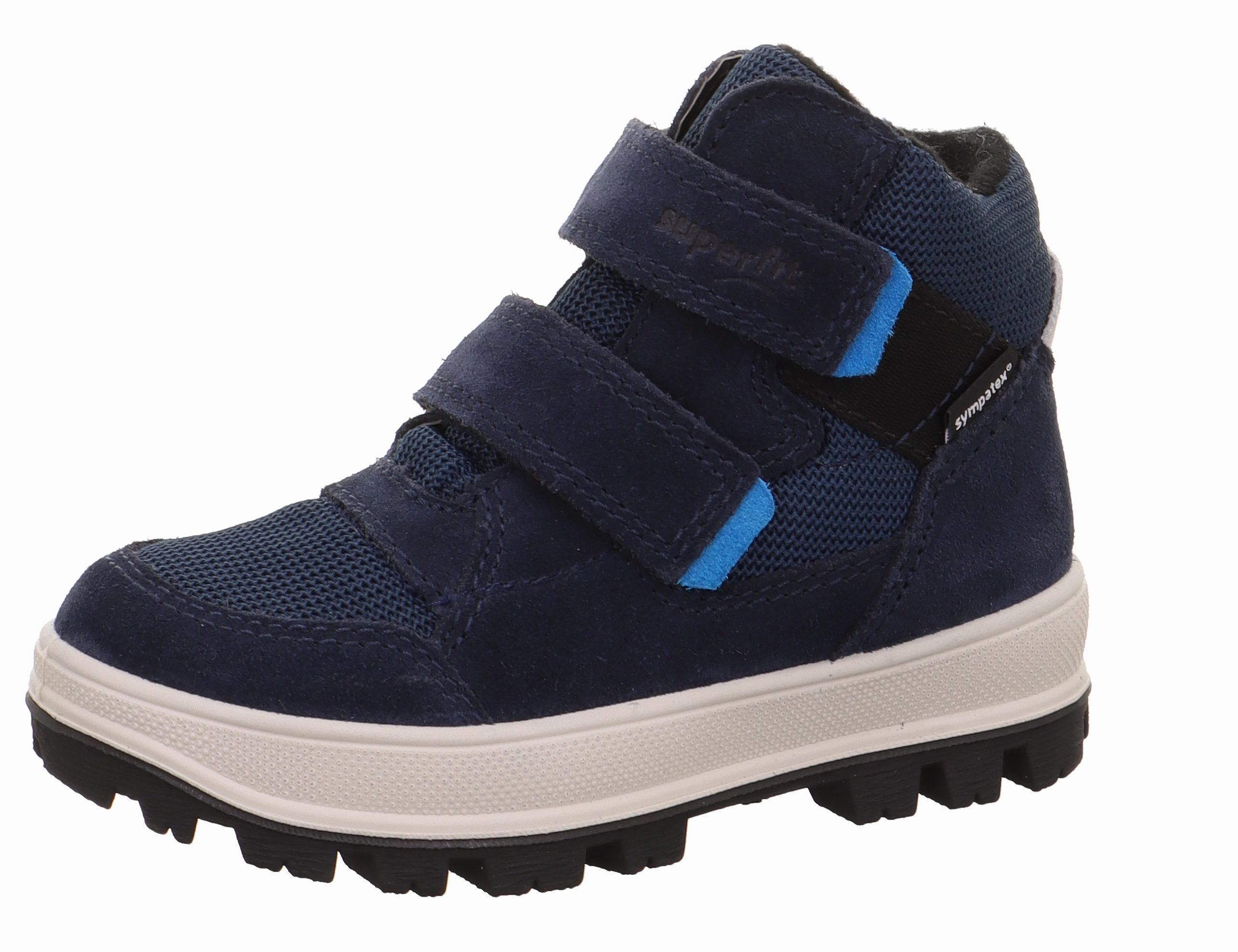 Superfit Kids | Tedd SYMPATEX Boot | Navy Steel Toe Cowboy Boots