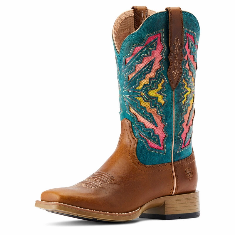 Laney VentTEK 360 Western Boot-Toffee Leather Heeled Boots