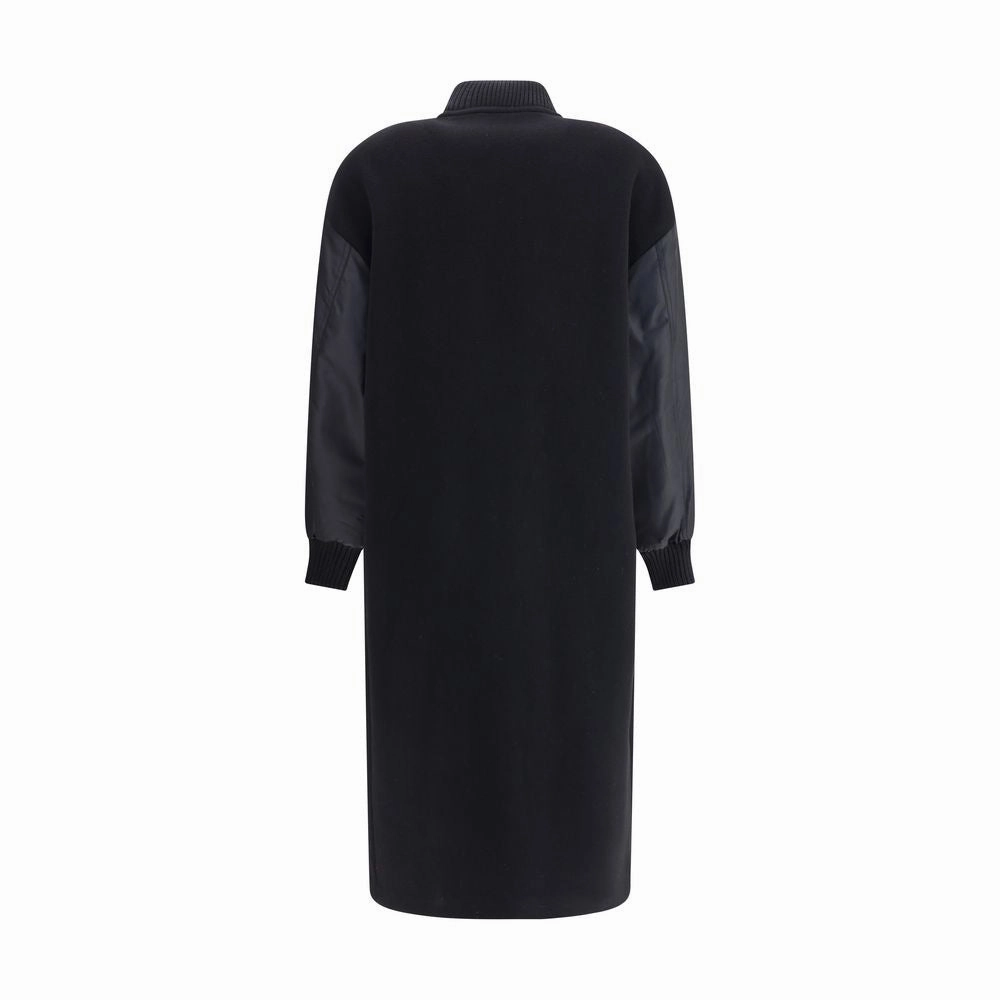 Peplum Coats PINKO Black Wool Coat