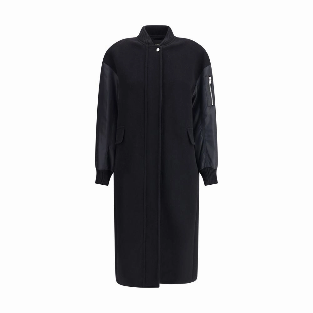 Coats For Adults Near Me PINKO Black Wool Coat