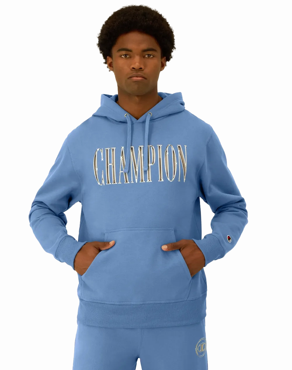 Champion Men's Powerblend Hoodie, Chrome Champion Chicago Bears Sweatshirts Hoodies