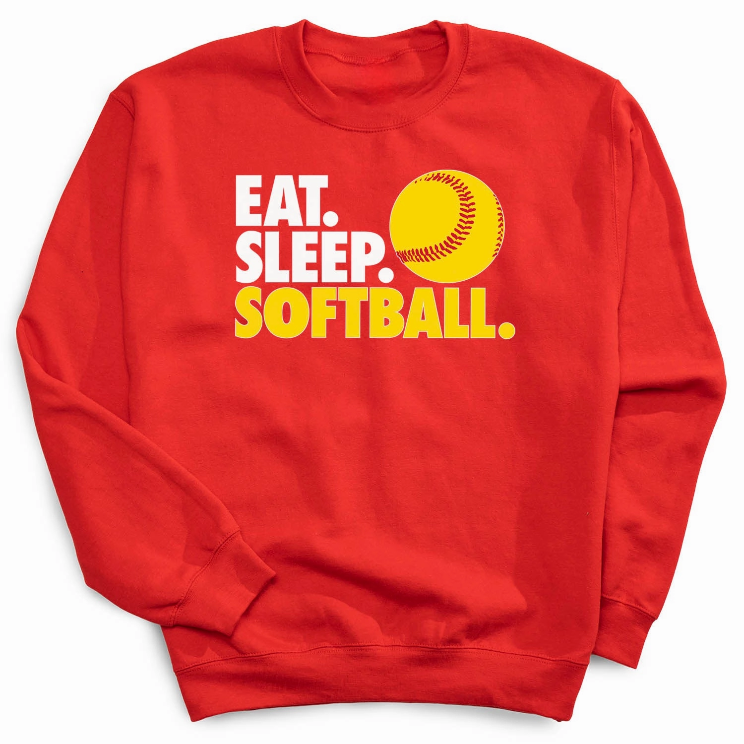 Baylor University Sweatshirts Softball Crewneck Sweatshirt - Eat Sleep Softball