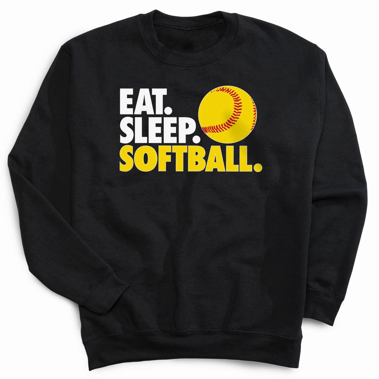 Mankato State Sweatshirts Softball Crewneck Sweatshirt - Eat Sleep Softball