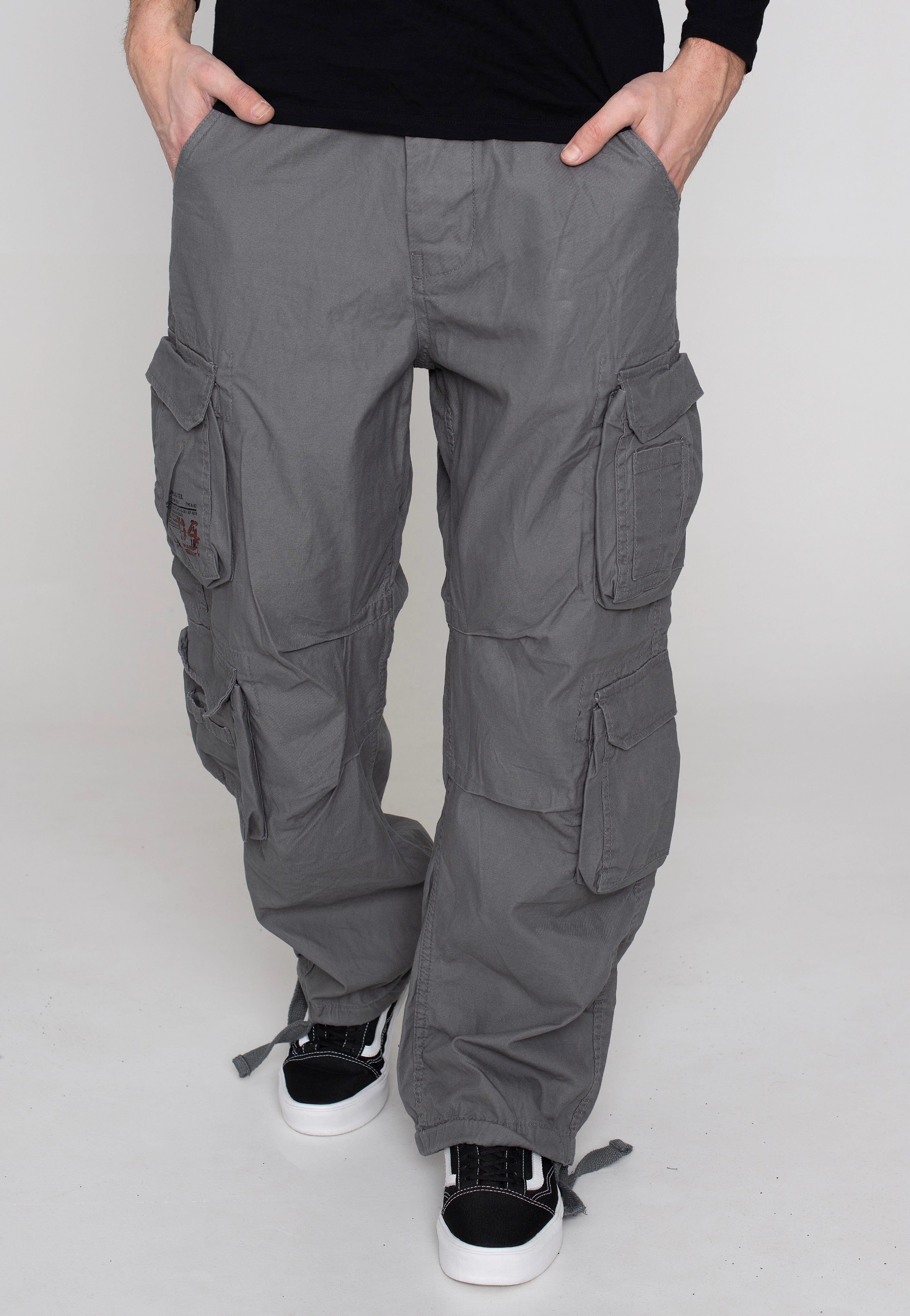 Surplus - Airborne Vintage Grey - Pants Garage Denim Cargo Pants