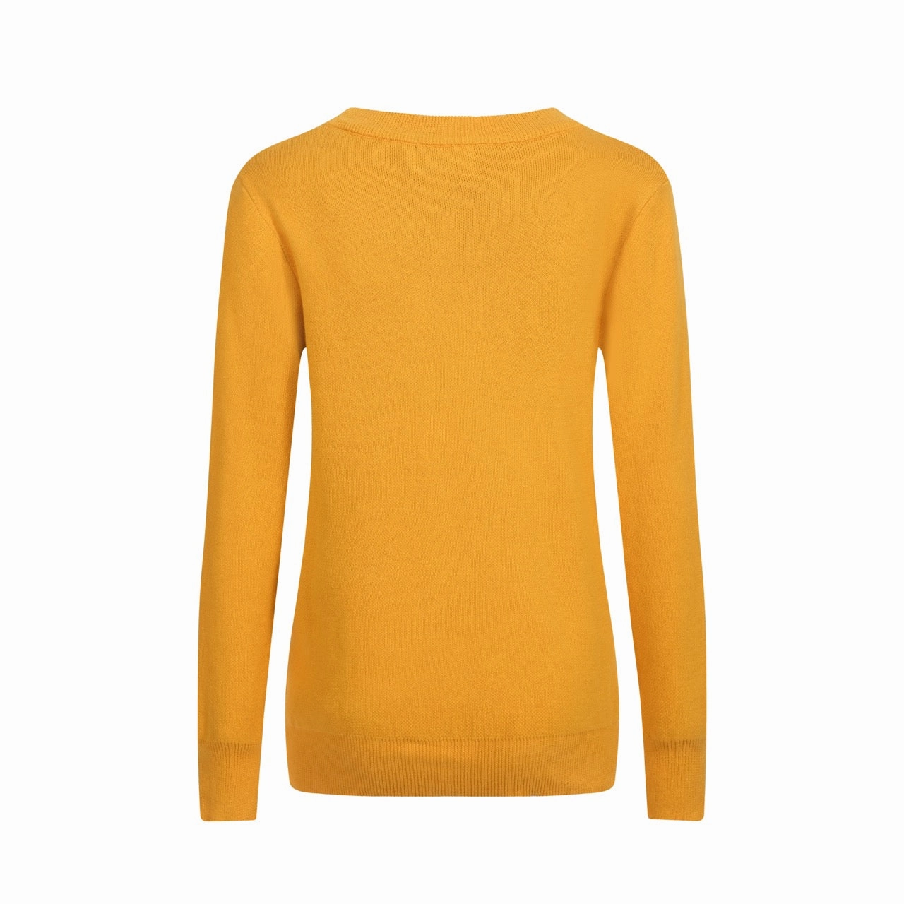 Donegal Knitwear Shop Women's retro yellow bird jacquard knitwear
