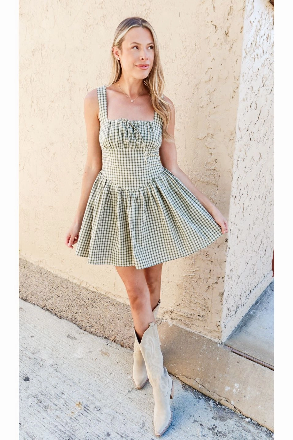 2 Piece Mini Dress Sweet Meadow Mini Dress