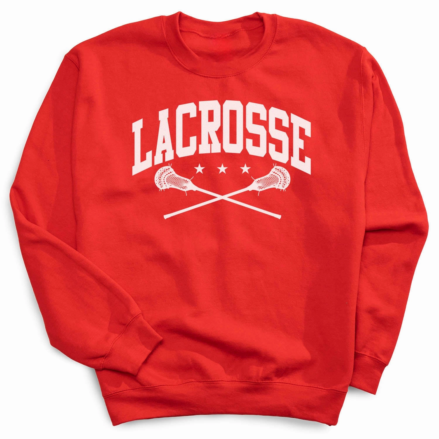 Duke Sweatshirts Guys Lacrosse Crewneck Sweatshirt - Lacrosse Crossed Sticks
