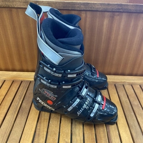Tecnica - Discovery TS10 Downhill Ski Boots : Black/Red/Grey-unisex-28.5 Modern Snow Boots